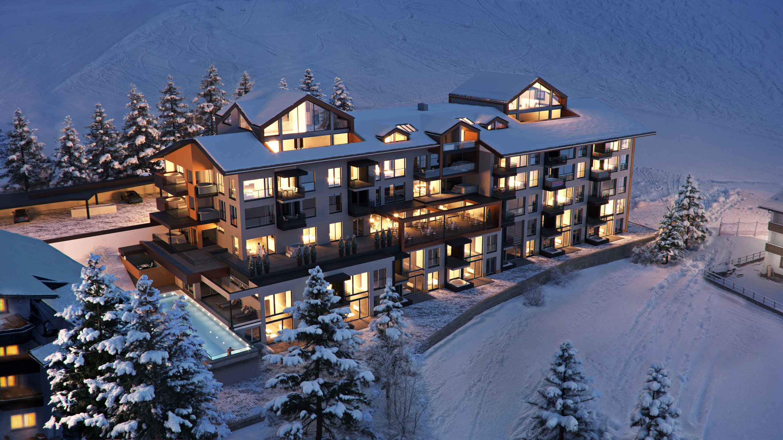  in Berwang - Apartment with 3 bedrooms for up to 8 people with sauna and hot tub