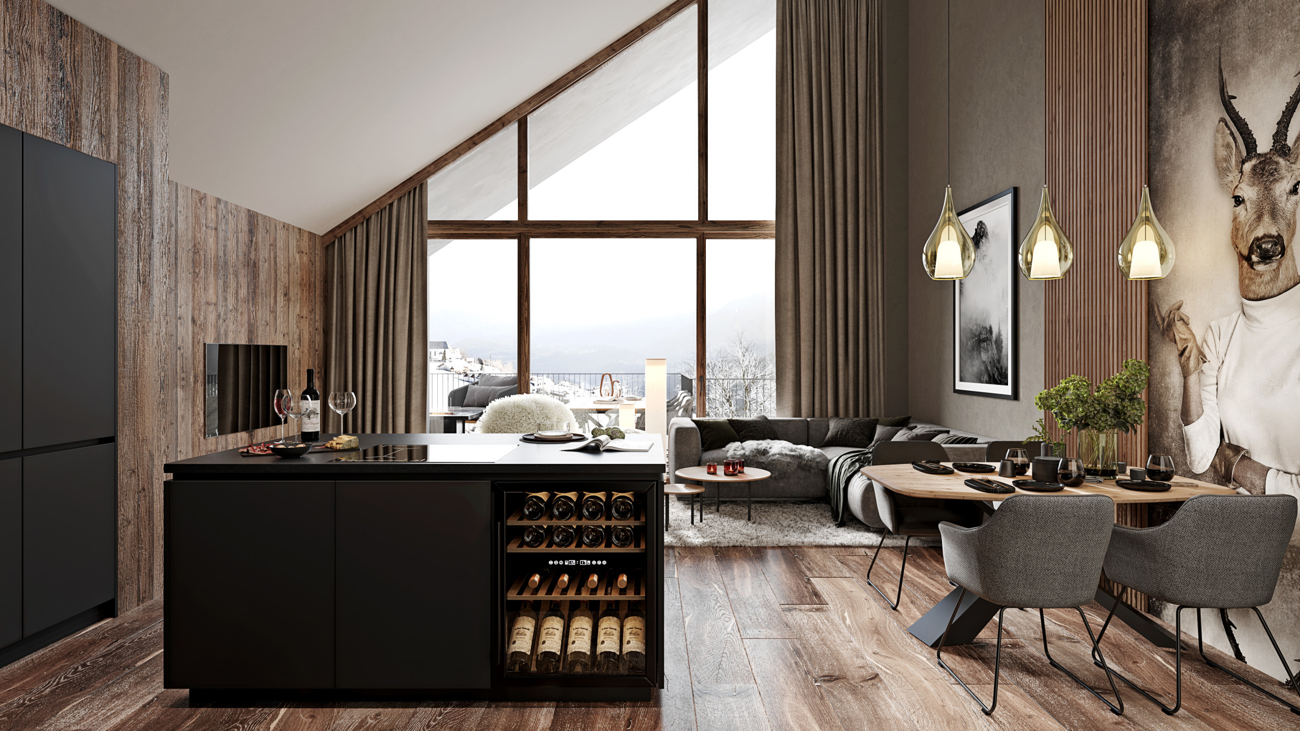  in Ladis - Two-Bedroom Apartment for 5 People