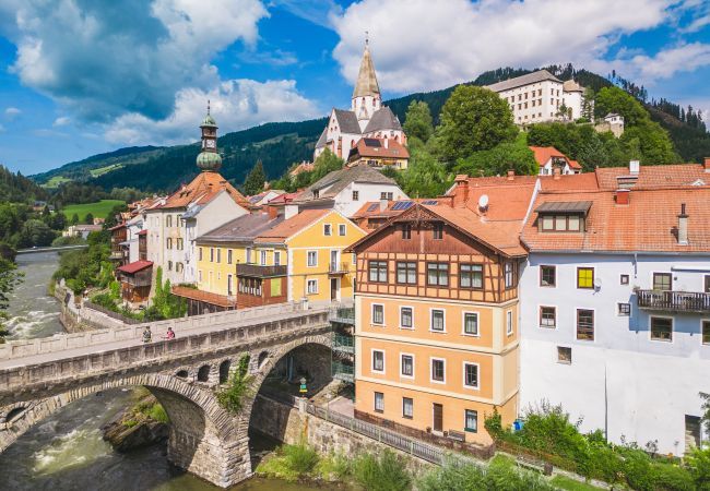 Chalet in St. Georgen ob Murau - Vakantiehuis # 16 met 2 slaapkamers voor 6 pers. Chalet in St. Georgen ob Murau - Vakantiehuis # 16 met 2 slaapkamers voor 6 pers.