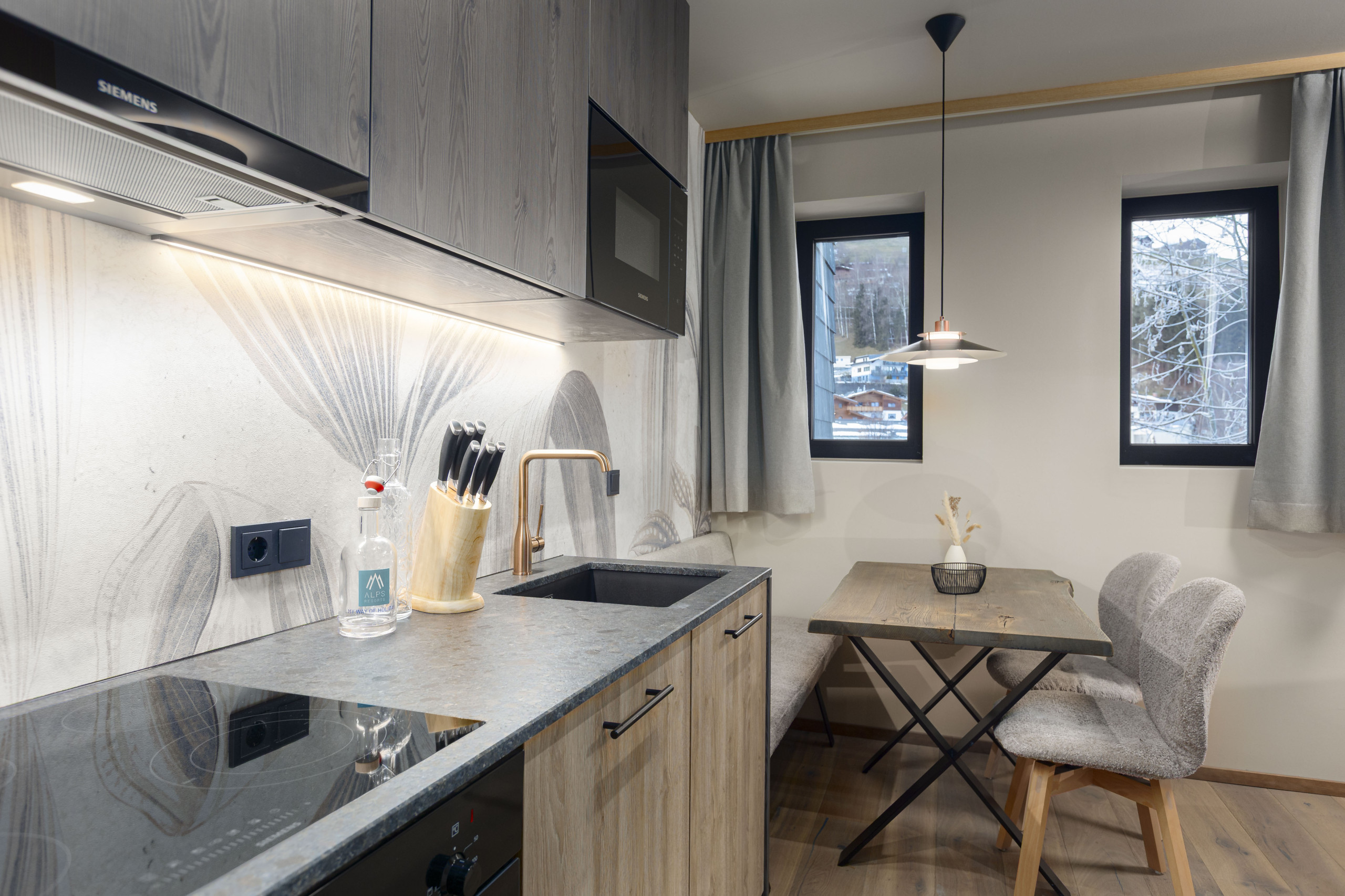  in Kaprun - Familieappartement met 1 slaapkamer voor 6 personen en sauna 