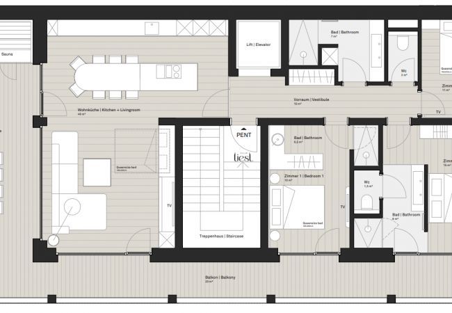 Ferienwohnung in Haus im Ennstal - Premium Penthouse mit Sauna Ferienwohnung in Haus im Ennstal - Premium Penthouse mit Sauna
