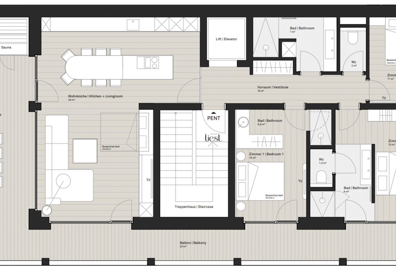 Ferienwohnung in Haus im Ennstal - Premium Penthouse mit Sauna Ferienwohnung in Haus im Ennstal - Premium Penthouse mit Sauna